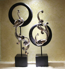 Phoenix-accesorios-para-el-hogar-manualidades-adornos-de-pavo-real-entre-lujo-villas-modelo-nueva-de