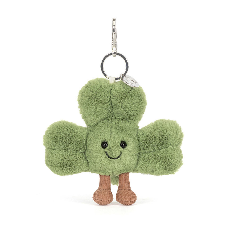 Thumbnail: Jellycat - Amuseables Siofra Shamrock Bag sleutelhanger