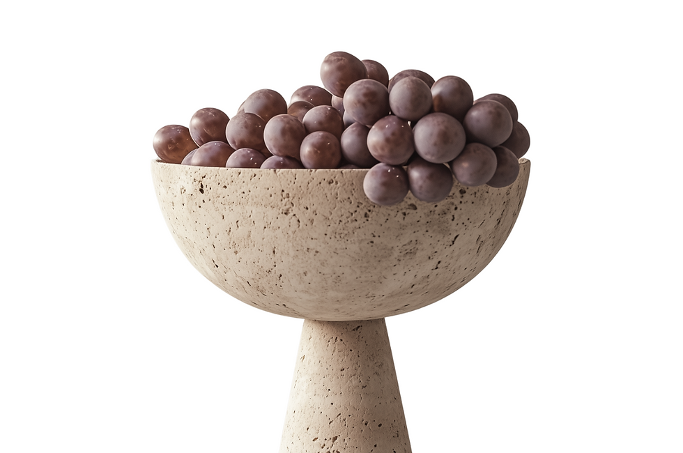 Travertine Fruit Bowl