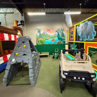 colorful indoor play space at little explorers adventure park in dublin, pa