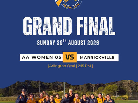 Final Grand Final of the season - pop down and support our W05 team