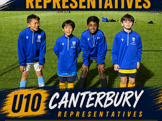 Congratulations to our Burwood FC players who are playing Rep football for Football Canterbury