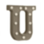Miniatura: Lámpara Decorativa Letra "U" Gris