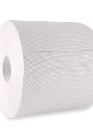 Weiße Klopapierrolle