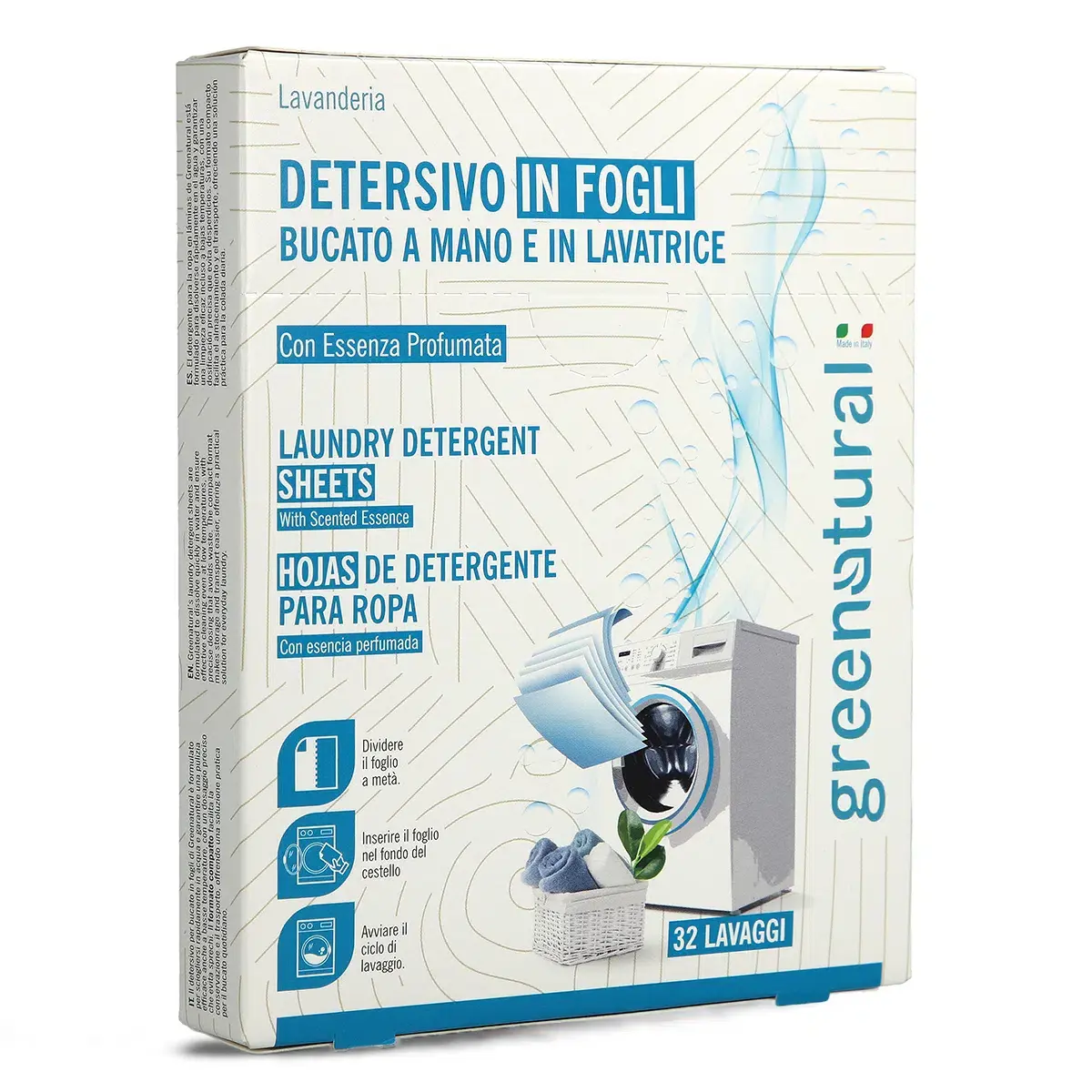 Detersivo in fogli Profumato – A mano e in lavatrice