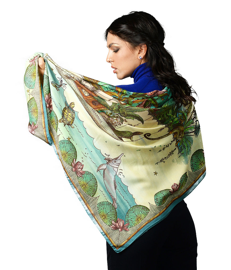 Miniatura: Foulard INNBAMBOO in SETA BRASILE