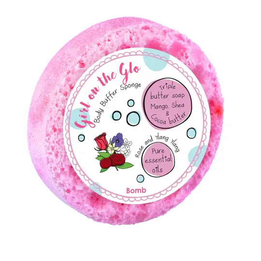 Spugna Di Sapone Al Triplo Burro – Girl on the glo– Bomb Cosmetics