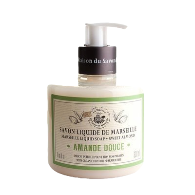 Sapone di Marsiglia Liquido 330ml con Dosatore alla Mandorla Dolce