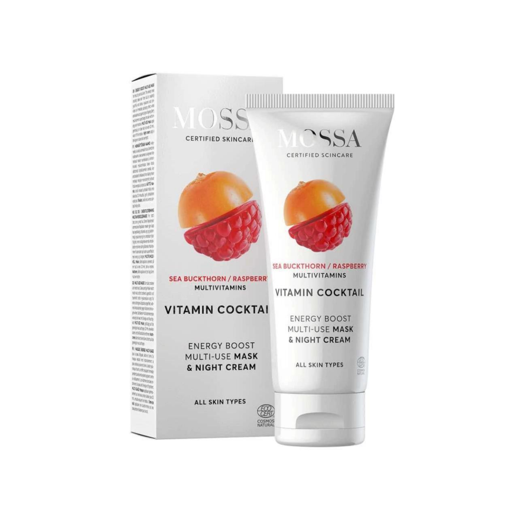 VITAMIN COCKTAIL Maschera multiuso e crema notte – 60ml Mossa