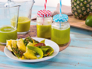 Sumos de cascas de frutas