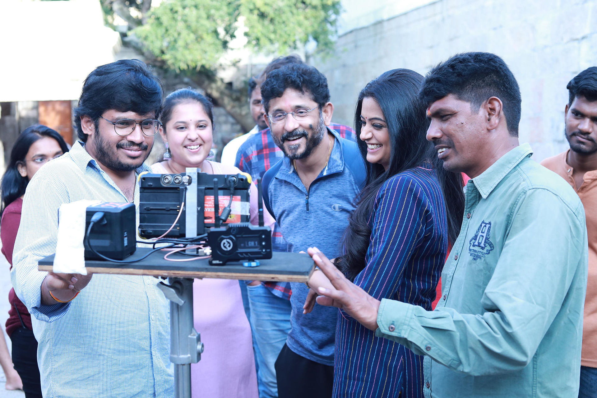 Sarvam Sakthi Mayam Making stills