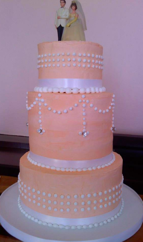 Vintage Inspired Wedding Cake