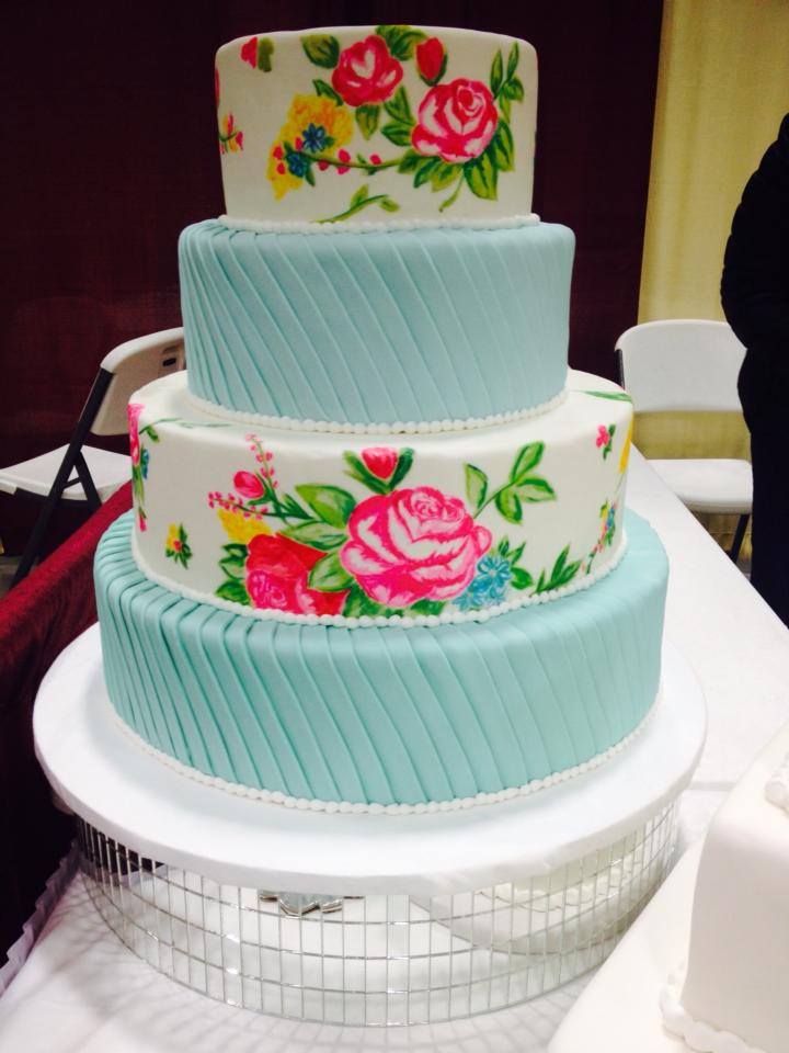Painted cake