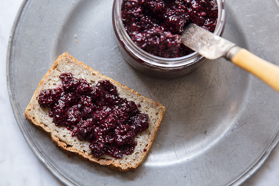 Blackberry Chia Jam On Toast