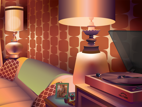 illustration: me in music video