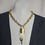 Miniature : Collier cadenas upcyclé, chaîne en acier inoxydable