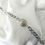 Miniature : Bracelet argenté en acier inoxydable, bouton upcyclé