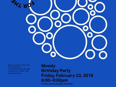 Moody Birthday Party - Friday, February 23, 6 to 9 pm
