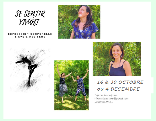 Atelier Expression Expression Corporelle & Eveil des Sens - Il reste encore quelques places :-) 