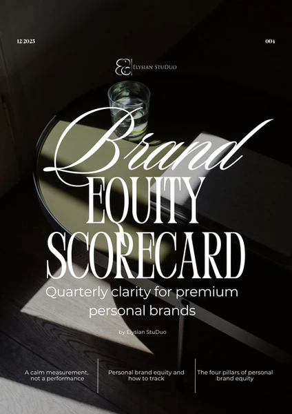 the brand equity scorecard by Elysian StuDuo