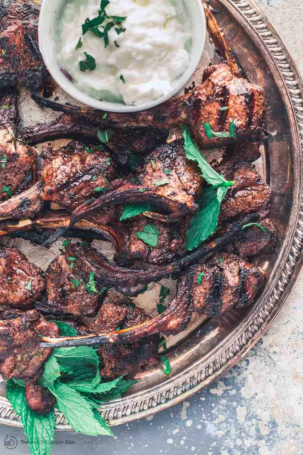 Grilled Mediterranean Style Lamb Chops