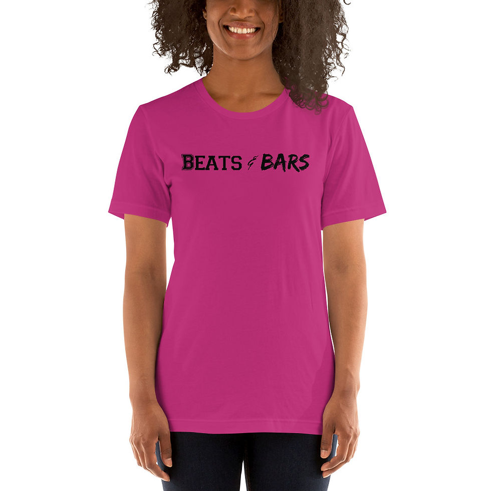 Thumbnail: Beats and Bars Black Center Unisex T-Shirt