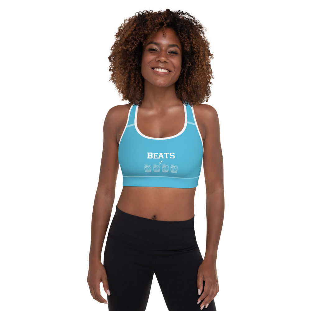Aqua "Pour It Up" Padded Sports Bra