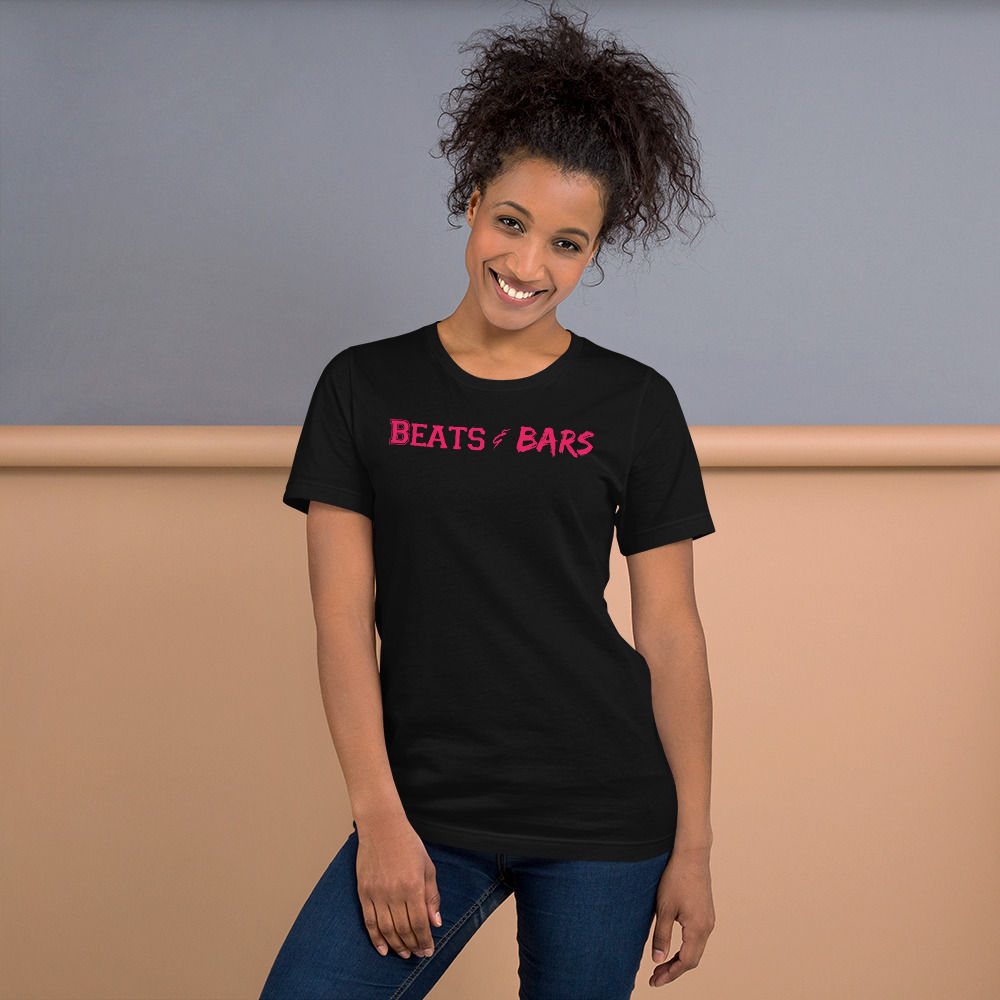 Beats & Bars Hot Pink Short-Sleeve Unisex T-Shirt
