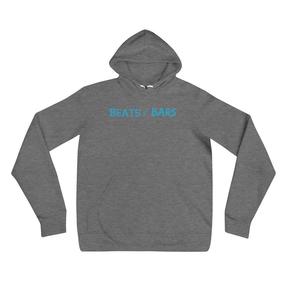 Thumbnail: White n Carolina Blue Unisex hoodie