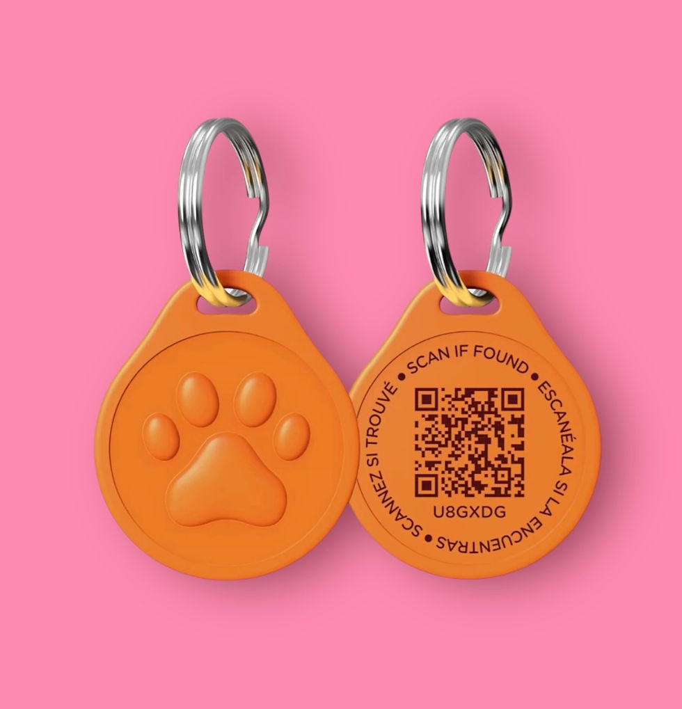 Orange ID tag
