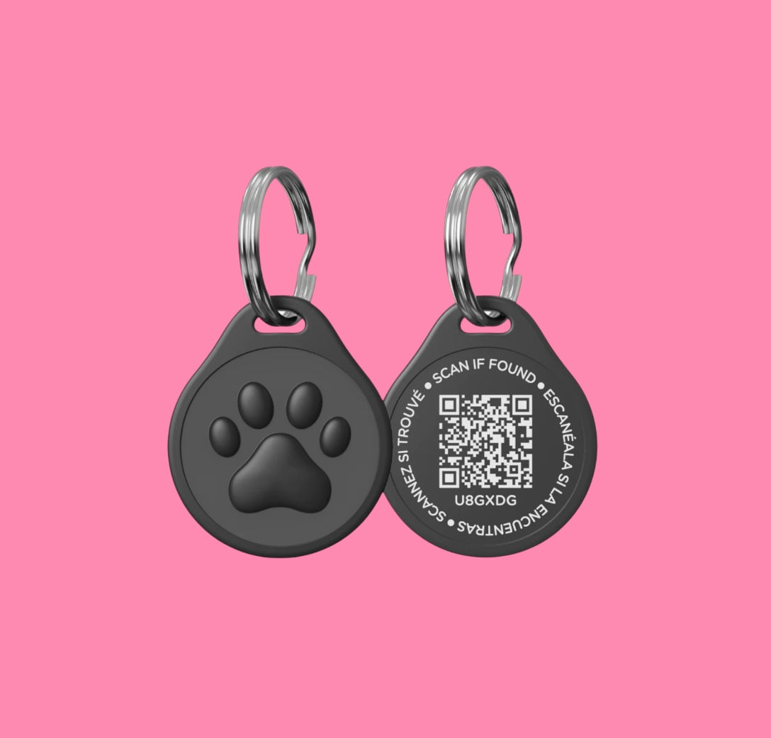 Black ID Tag