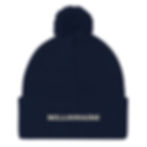 pom-pom beanie embroidered with the word ‘Millionaire.’ Manifestation winter hat by Talk Graphic.