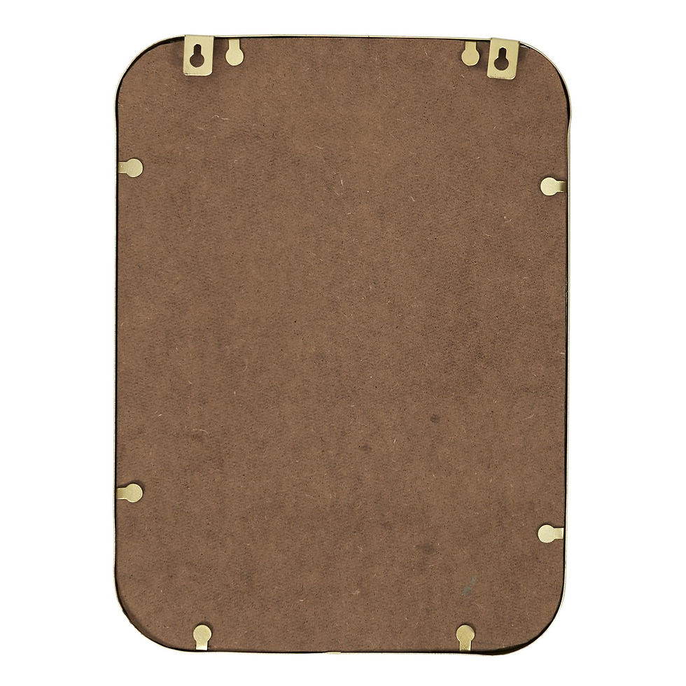 Miniature : Miroir doré carré