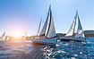 Sunset Sailboats