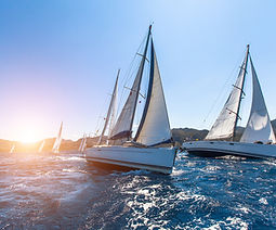 Sunset Sailboats
