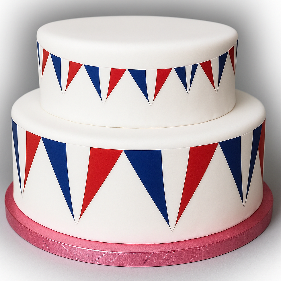 France French Flag Bunting 2 sizes Decor Icing Sheet Decoration