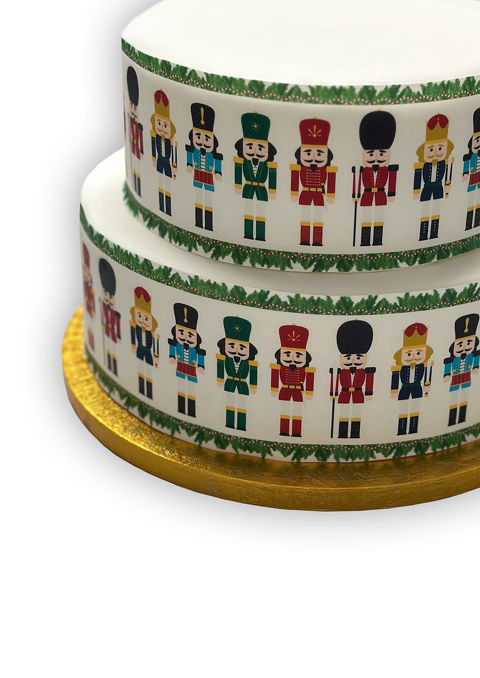 Thumbnail: Christmas Nutcracker Soldier Cake Border Decor Icing Sheet Decoration