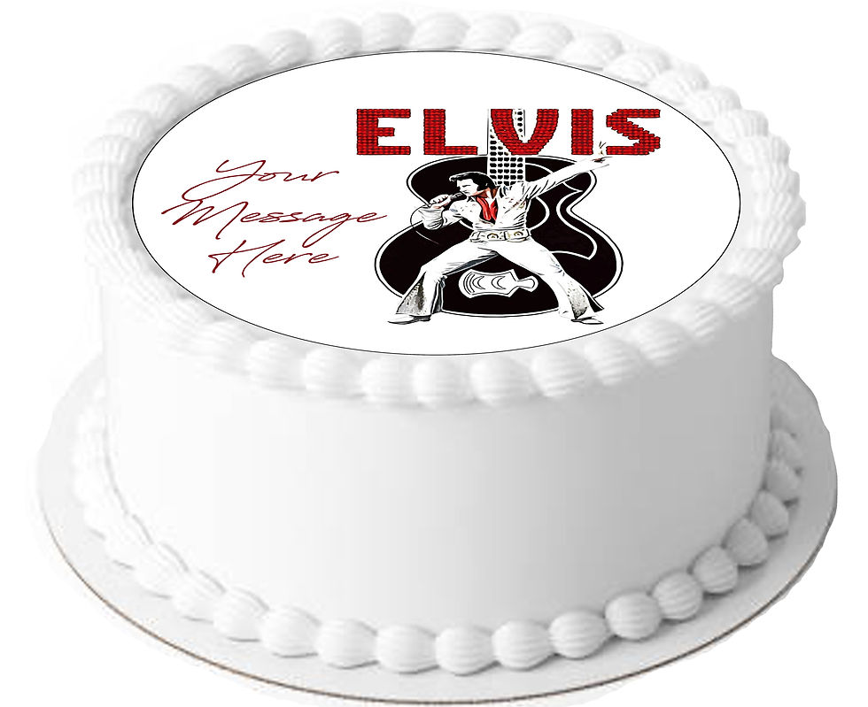 Thumbnail: Rock and Roll King PERSONALISED MESSAGE 7.5 Inch Circle Decoration T