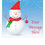 Thumbnail: Christmas Cute Snowman PERSONALISED MESSAGE 7.5 Inch SQUARE Decor Icing Topper