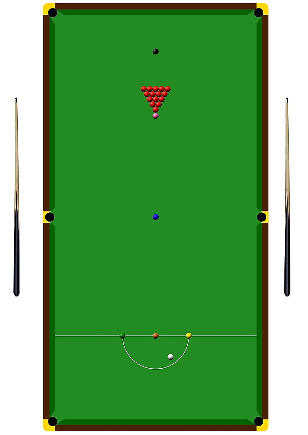 Thumbnail: 1 x Snooker Table and Cues Decor Icing Sheet Topper