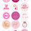 Thumbnail: 15 Precut Circle Edible Wafer Hen Party Cocktail Drinks Party Toppers - 5cm