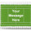 Thumbnail: A4 Rectangle Tennis Court PERSONALISED MESSAGE Icing Sheet Topper