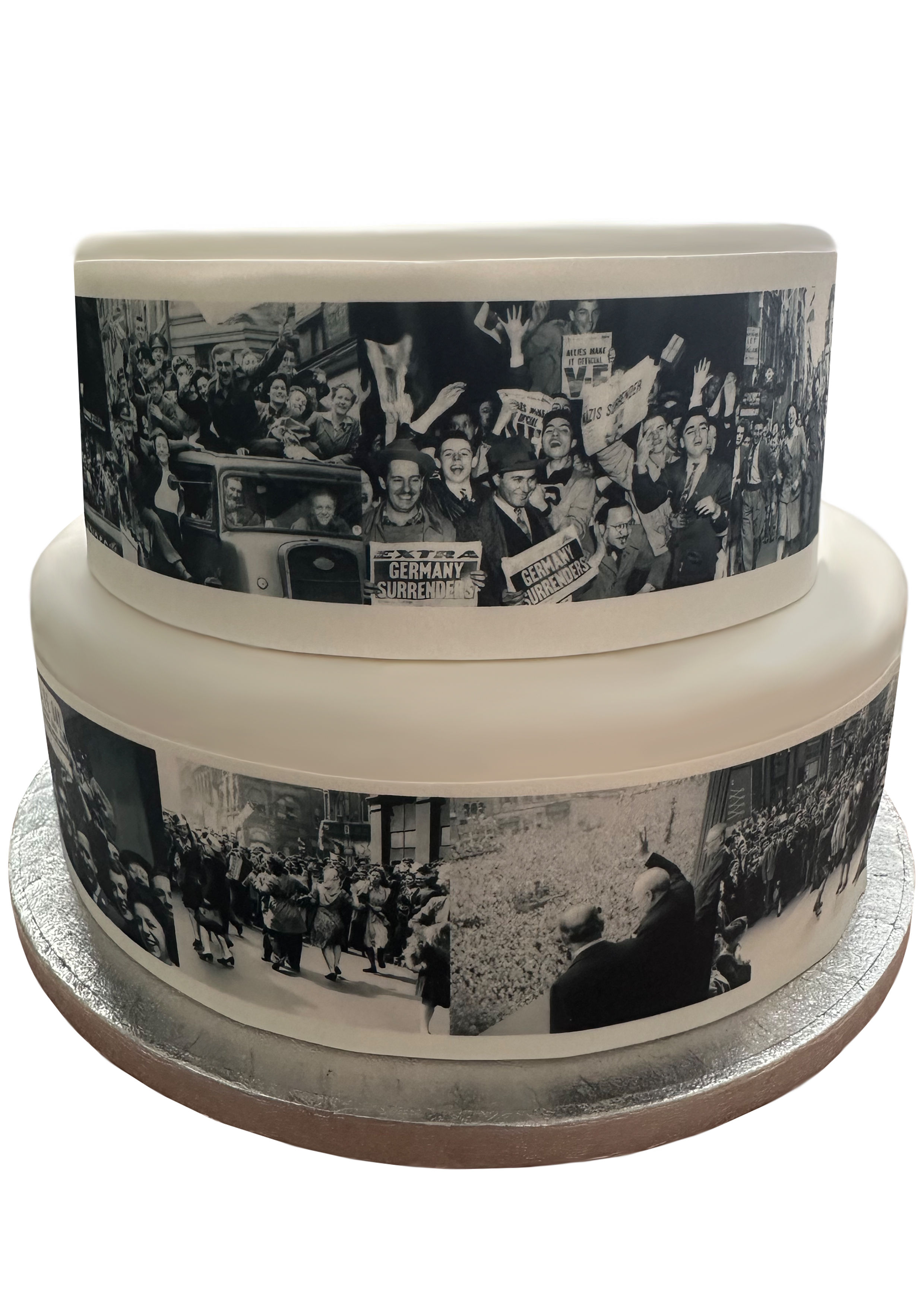 VE Day Victory Celebrations 1945 Edible Icing Border Decoration