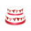 Thumbnail: Red and White Star Check Floral SMALL Cake Bunting Icing Sheet Toppers