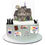 Thumbnail: Hocus Pocus Halloween Witches Stand Up Cake Scene Made From Edible Wafer Paper
