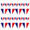 Thumbnail: France French Flag Bunting 2 sizes Decor Icing Sheet Decoration