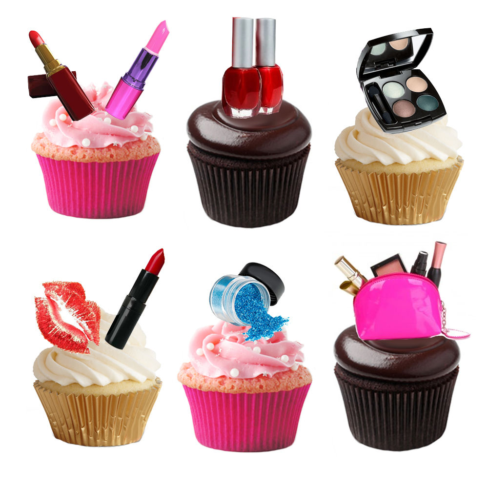 39 Stand Up Edible Wafer Paper Make-Up Cosmetics Lipstick Toppers