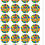 Thumbnail: 24 Pre-Cut PERSONALISED Colourful Block Bricks Edible Wafer Paper Cake Toppers