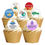 Thumbnail: 24 Precut International Democracy Day Edible Wafer Paper Cake Toppers