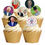 Thumbnail: 24 Precut Portraits of King Charles III Edible Wafer Paper Toppers